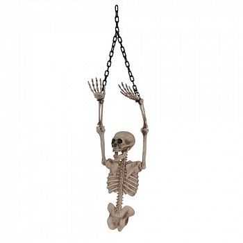 Торс скелета в цепях - украшение на Хэллоуин